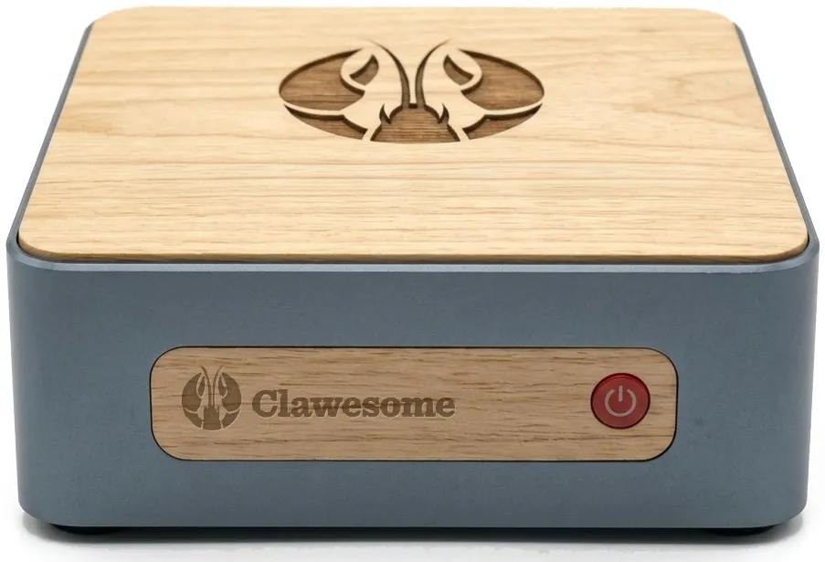 Clawesome1 in natural finish, front view